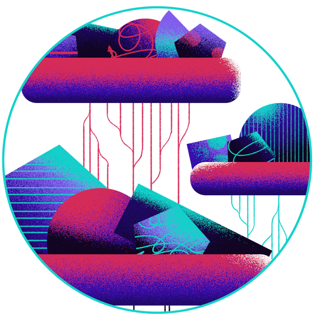 Jamstack Hosting abstract illustration
